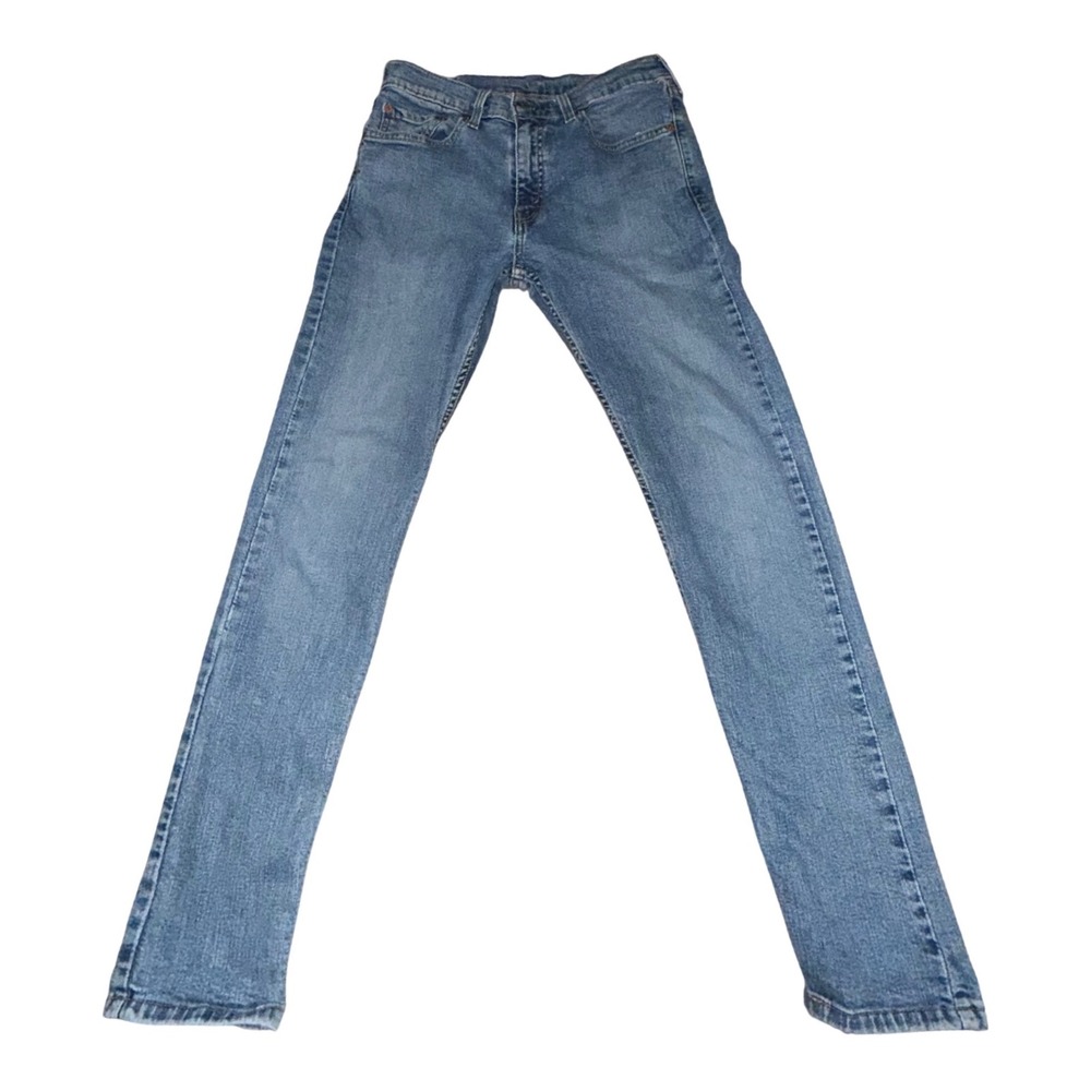 Levi Strauss 512‎ Womens Blue Denim Jeans Straight Leg Medium Wash Size 31